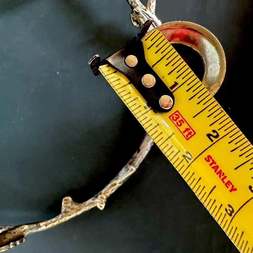VTG Heavy Cast Metal 5 Taper Candle Holder Twig Branch Wreath Advent Centerpiece